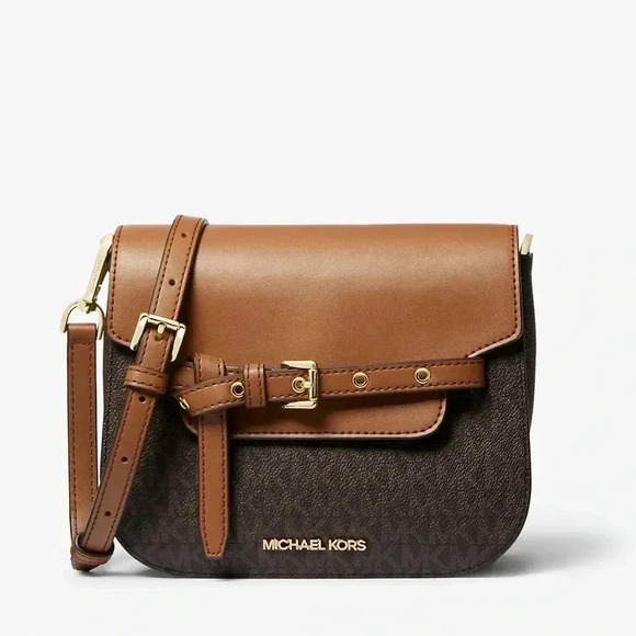 Michael Kors Emilia Small Logo Crossbody Bag - Picture 1 of 10